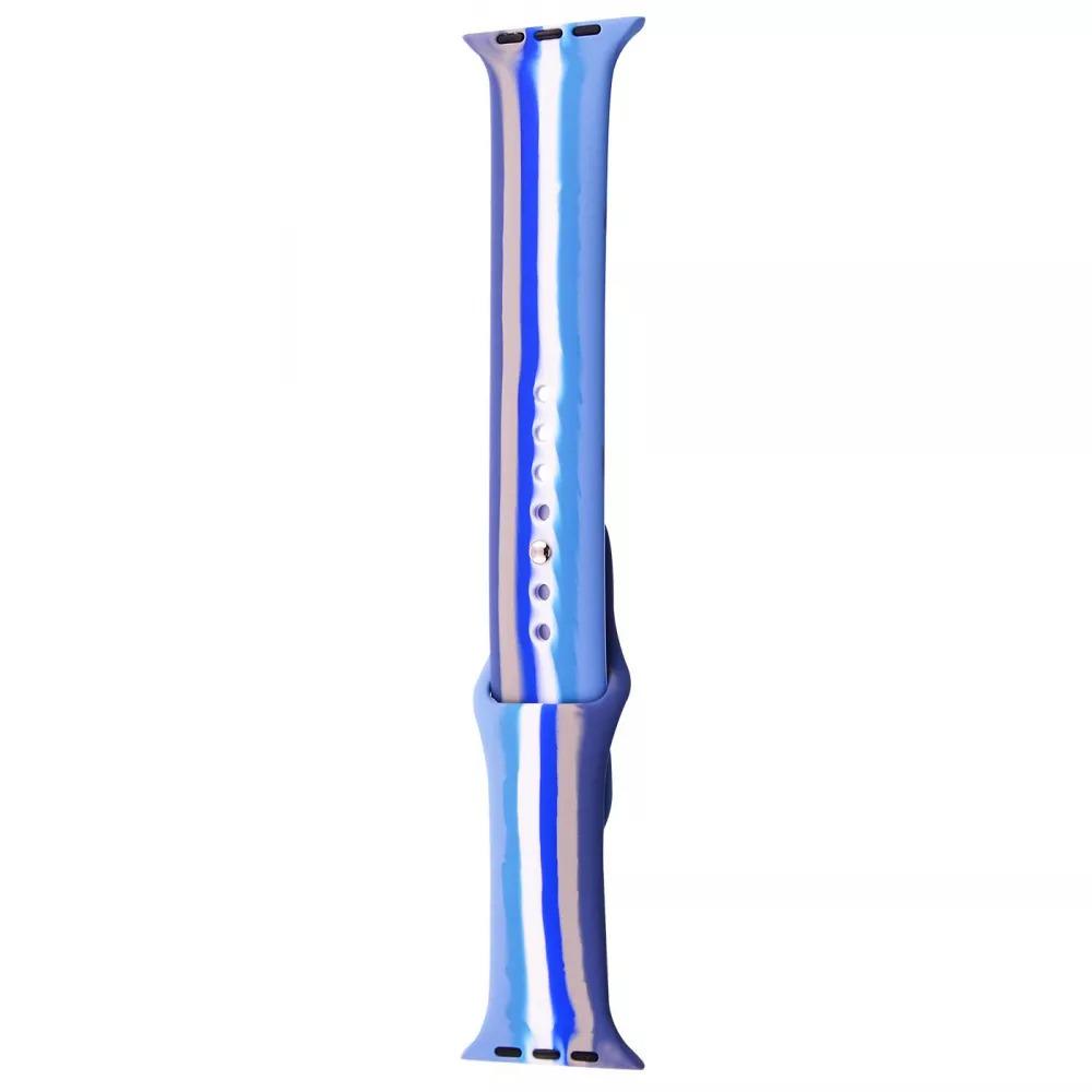 Ремешок PRC для смарт-часов Apple Watch Rainbow Sport Band 42/44/45/49 мм Голубой (13968069)