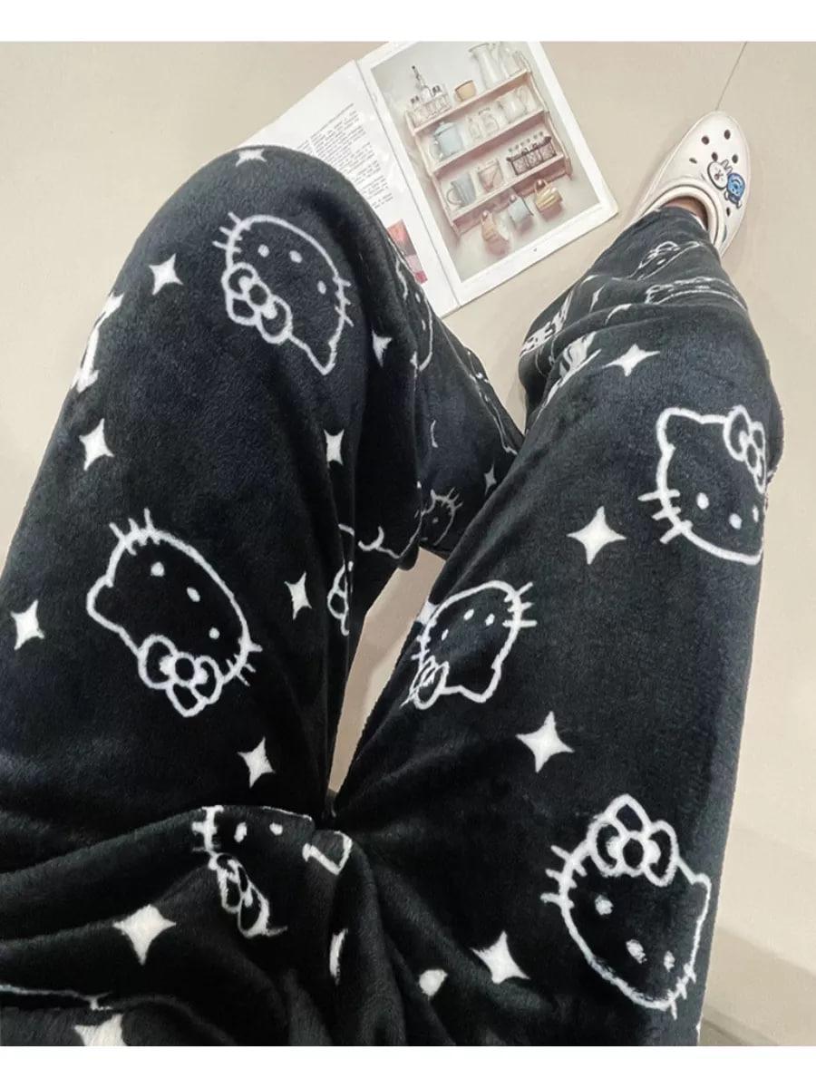 Брюки пижамные женские с принтом Hello Kitty L (10225) - фото 13