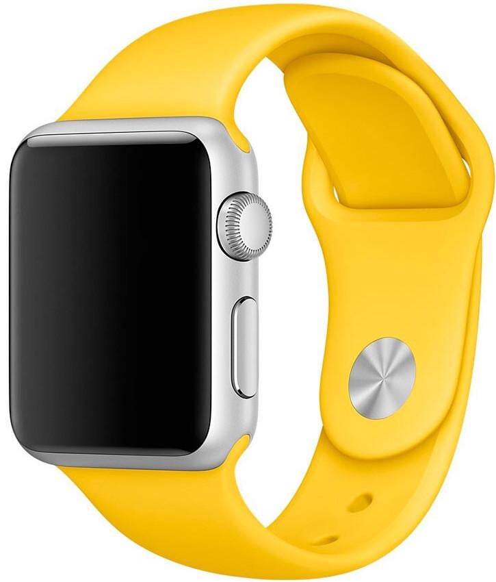 Силиконовый ремешок Band Sport Series for Apple Watch 42/44/45/49mm, Yellow (желтый) (HC)