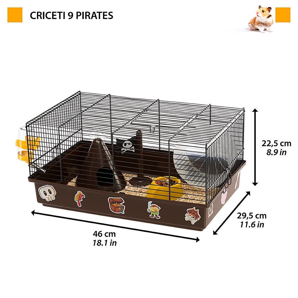 Клетка для хомяков с наклейками Пираты CRICETI 9 PIRATES 46x29,5xh 23 см (A-037362) - фото 5 Клетка для хомяков с наклейками Пираты CRICETI 9 PIRATES 46x29,5xh 23 см (A-037362) - фото 5