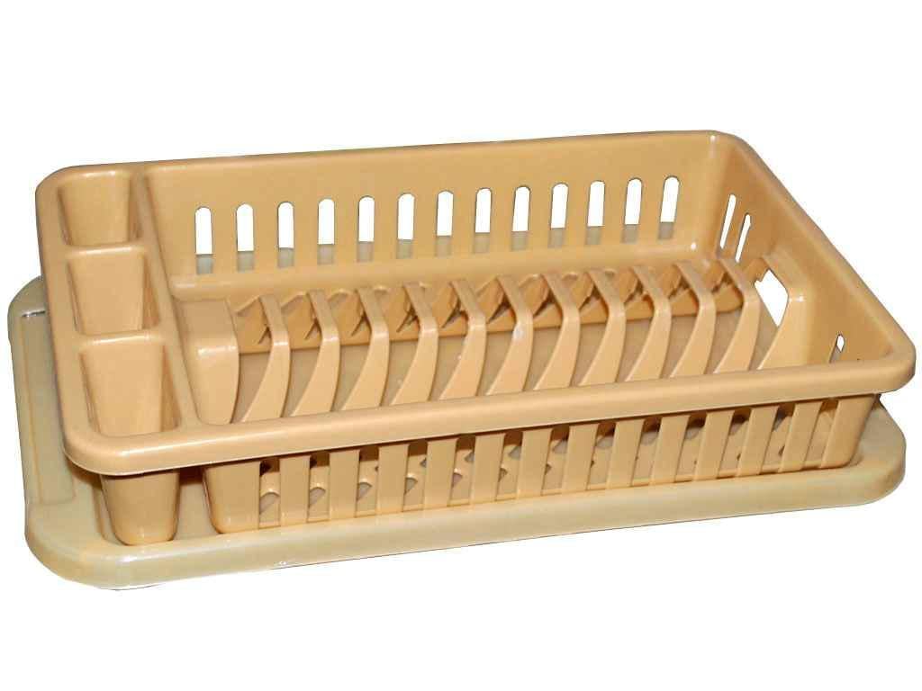 Сушилка для посуды Консенсус с поддоном Бежевый (102220) Сушилка для посуды Консенсус с поддоном Бежевый (102220)