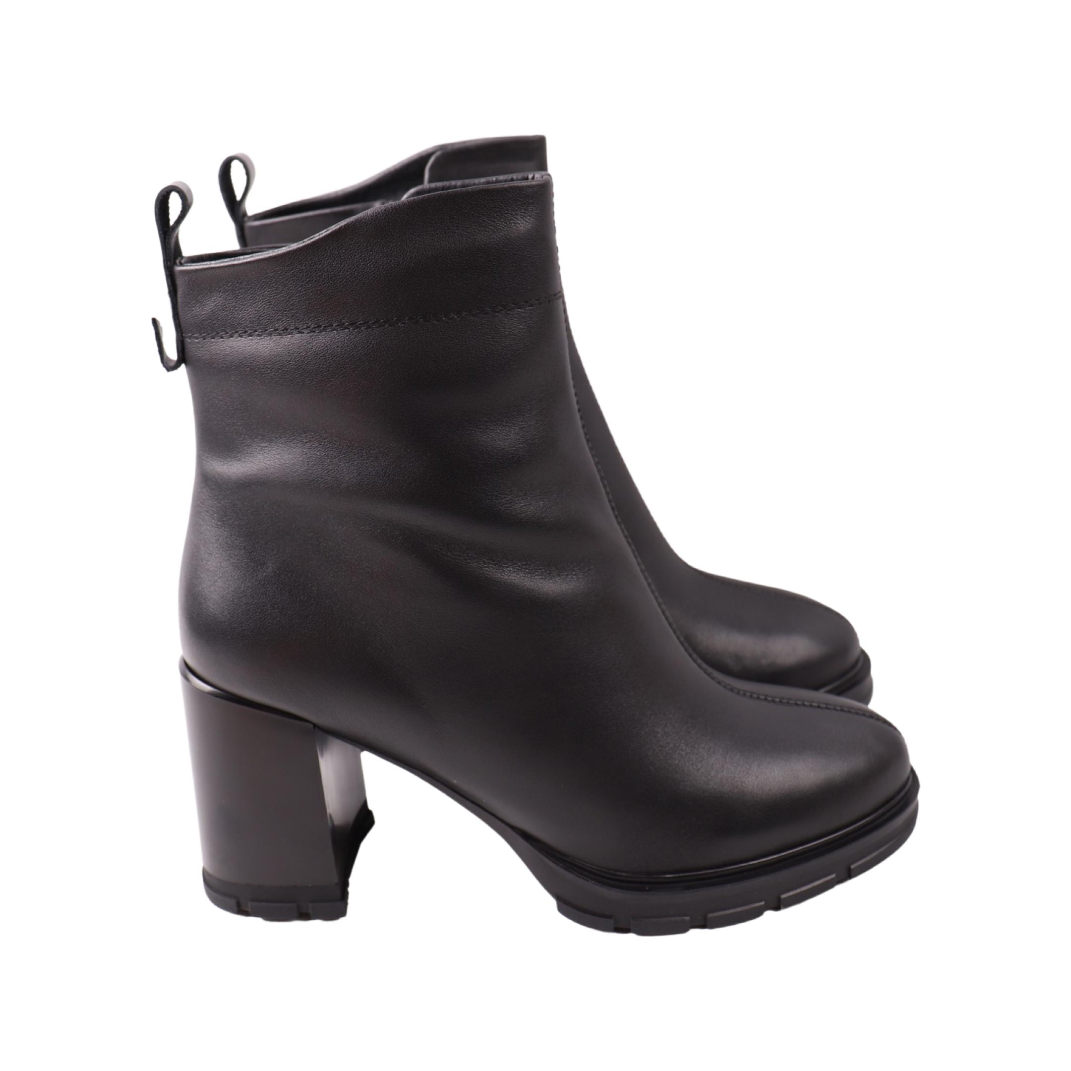 Ботильоны женские Melanda натуральная кожа р. 41 Черный (213-24ZH)