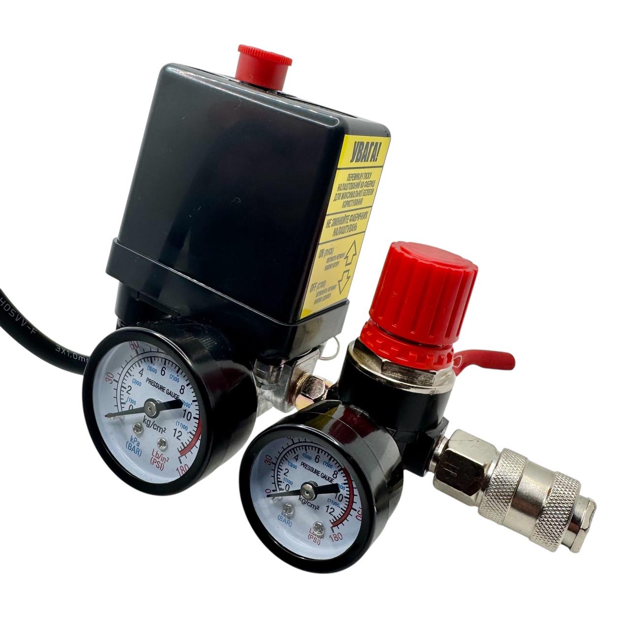 Автоматика в сборе для безмасляного компрессора Forte 1280W-24L 220V (35914506)