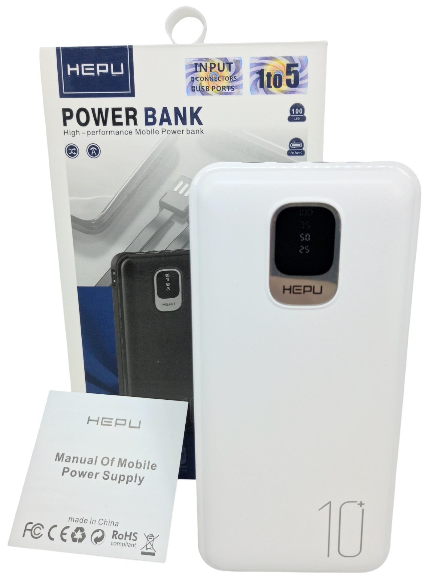 Повебанк Hepu 10000 mAh 2,1А HP-965