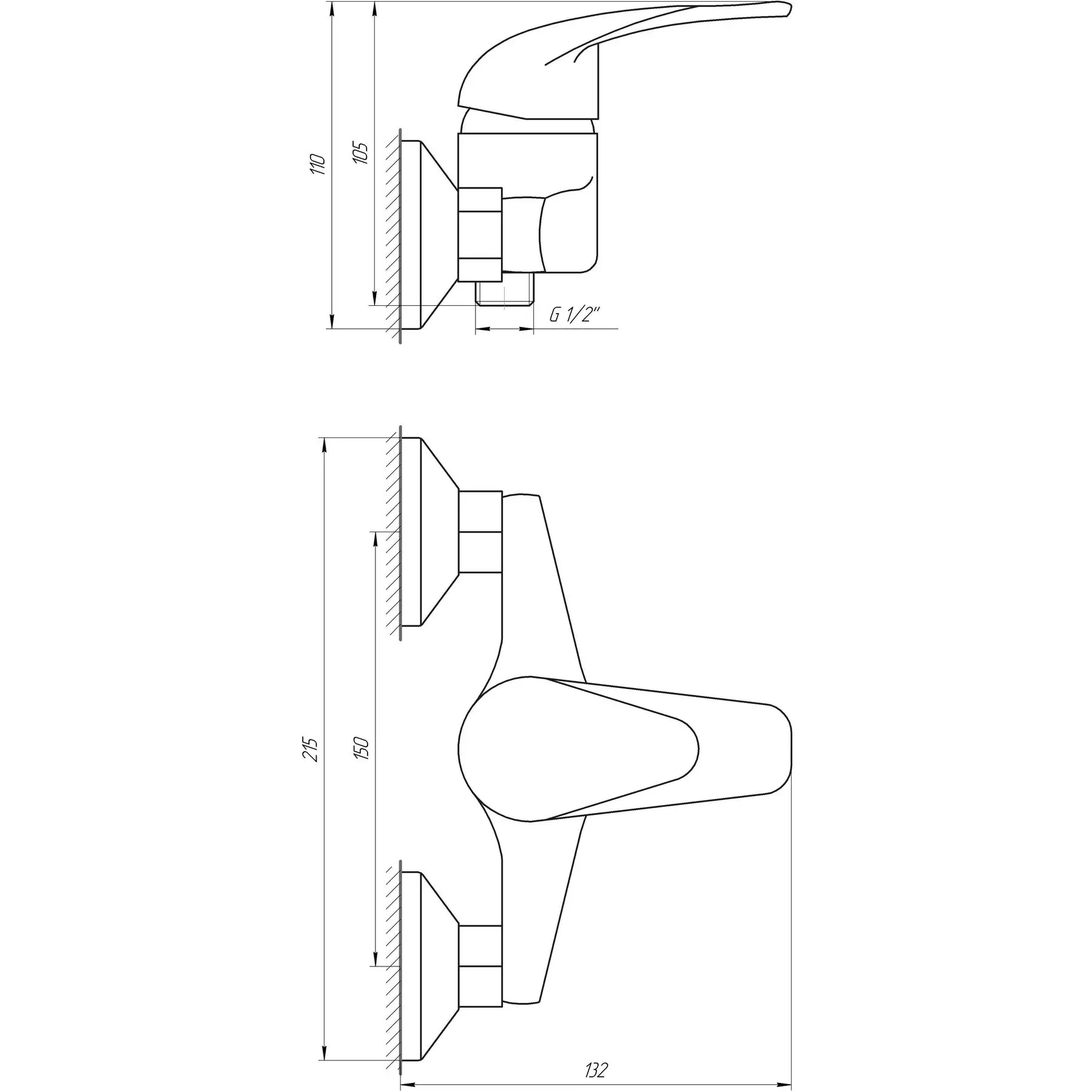 Смеситель для душа EcoMix ENERGO E-GEZ-105 (000010035) - фото 5 Смеситель для душа EcoMix ENERGO E-GEZ-105 (000010035) - фото 5