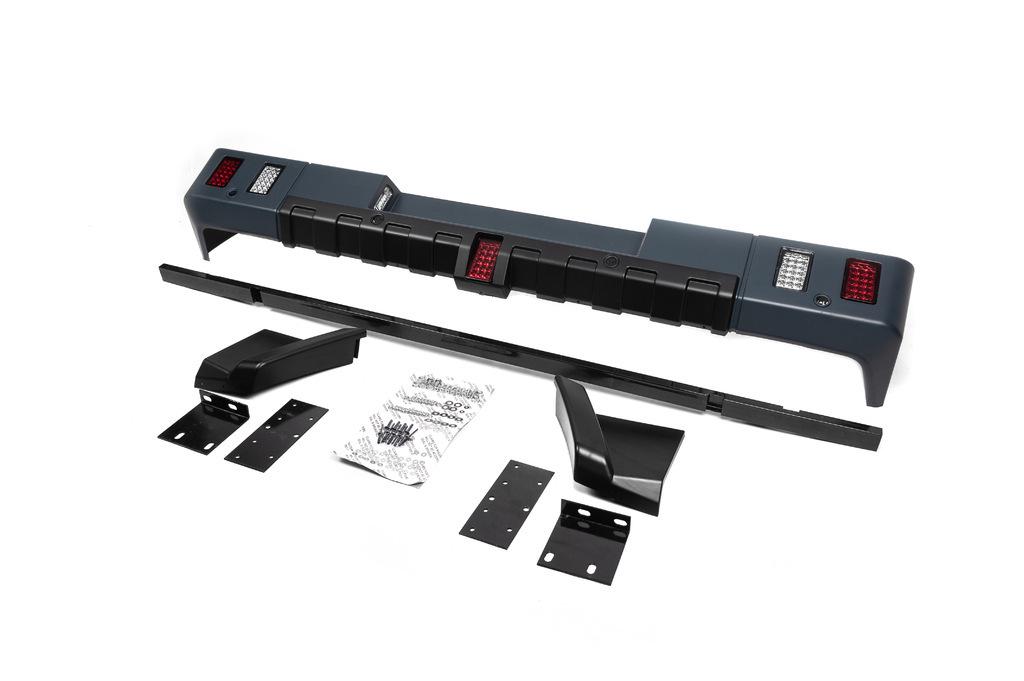 Бампер задній GBT BRB для Mercedes G сlass W463 1990-2018рр. abs-пластик (62948)