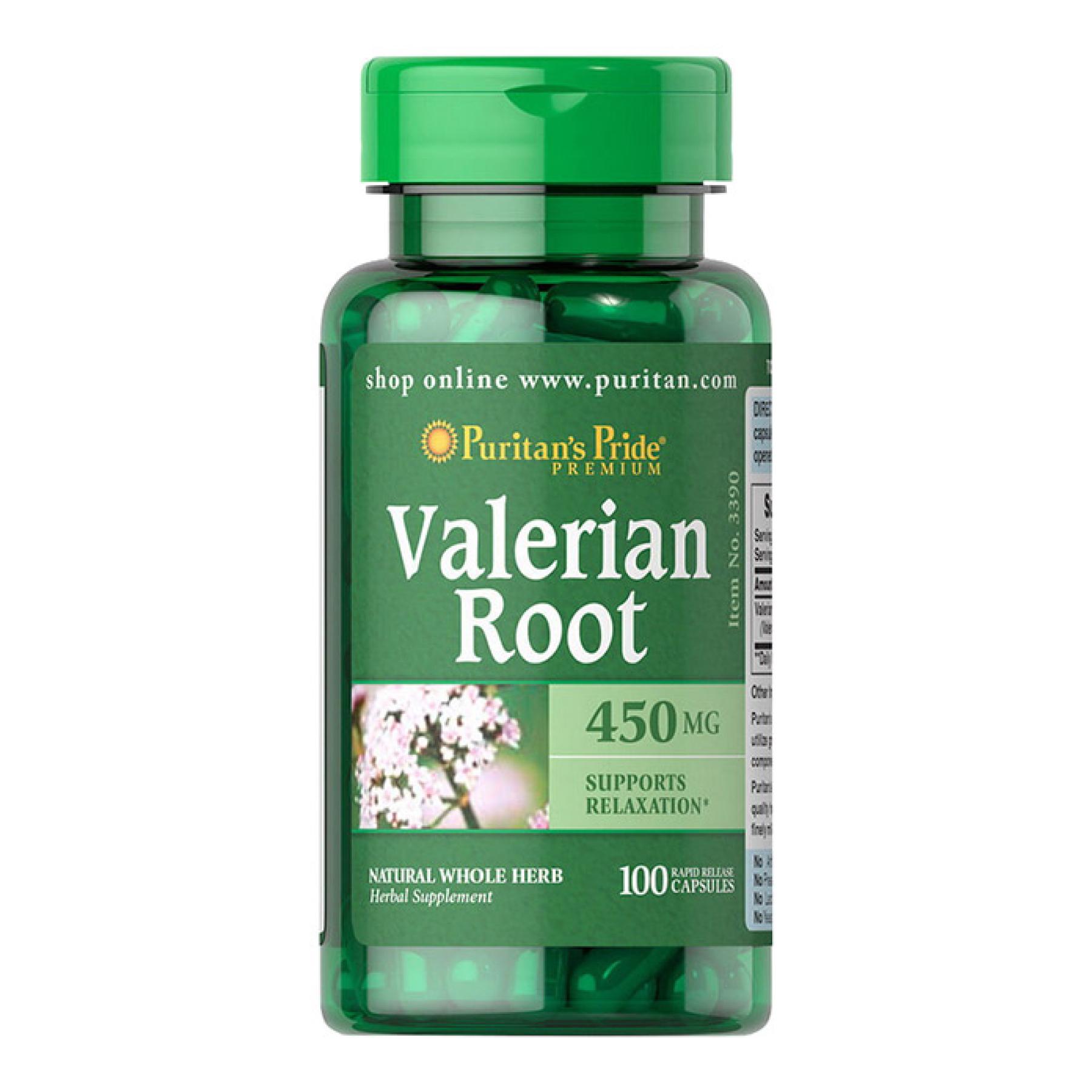 Натуральная добавка Valerian Root 450 mg 100 caps (100-76-8065429-20)