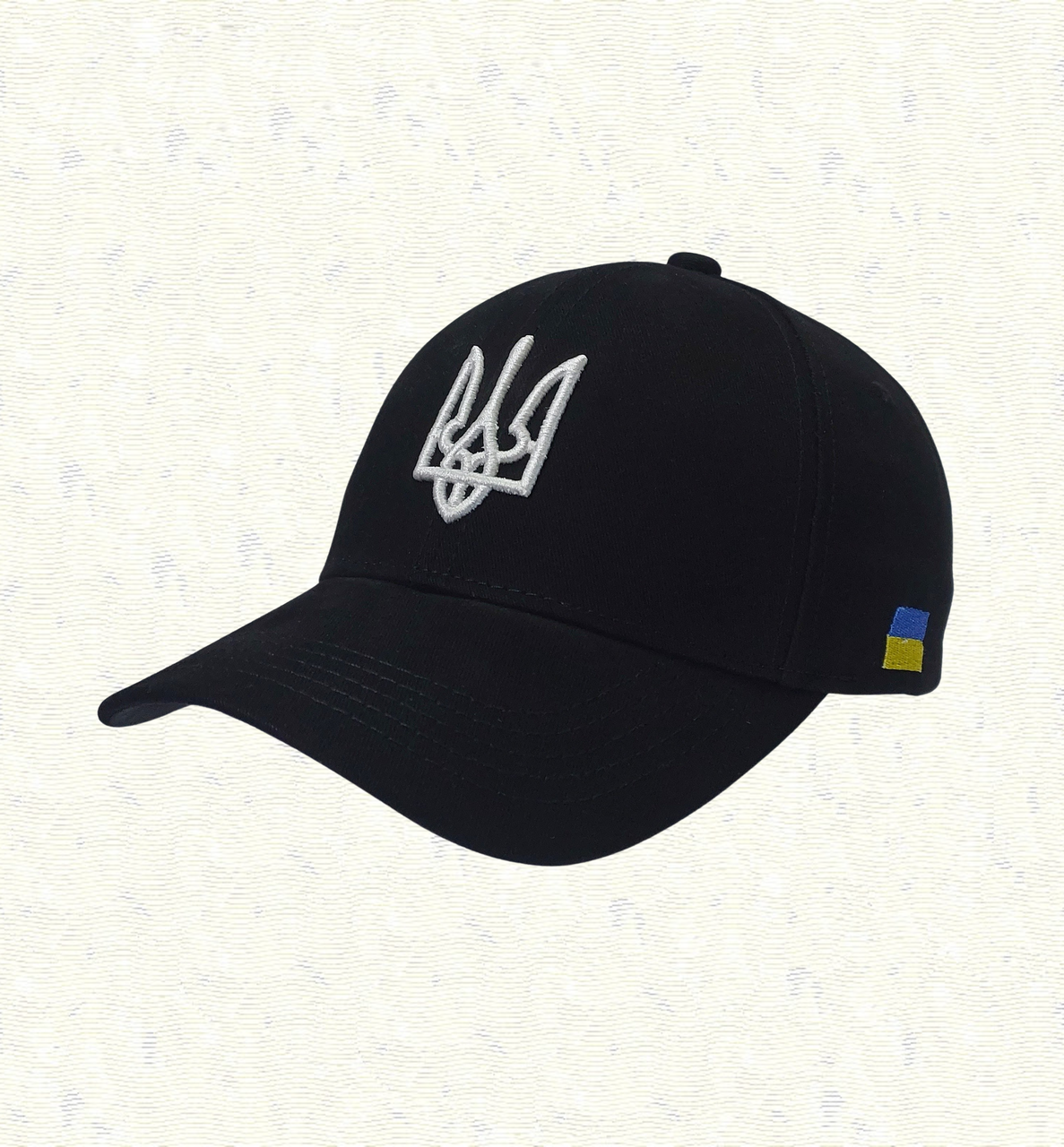 Бейсболка и регулятором размера 3D Тризуб Черный/Белый (6835) Бейсболка и регулятором размера 3D Тризуб Черный/Белый (6835)