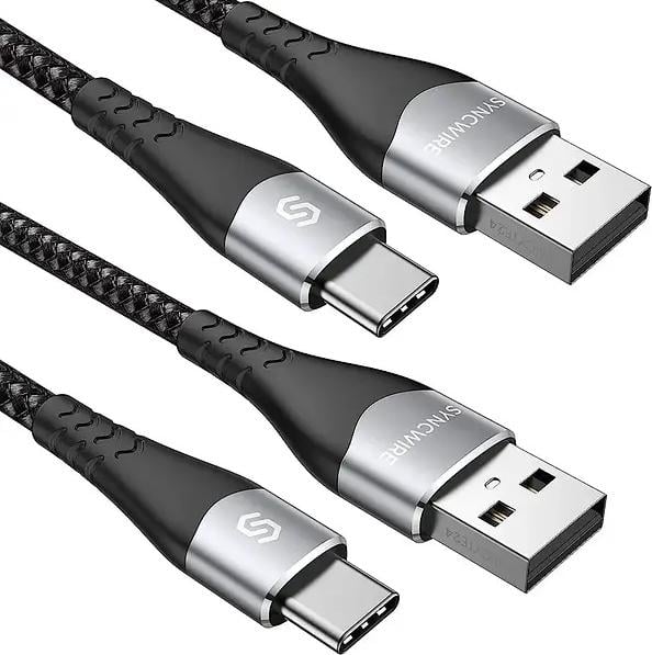 Кабель SYNCWIRE типа C USB A-USB C нейлоновый 3A 2 м 2 шт. (1236788)