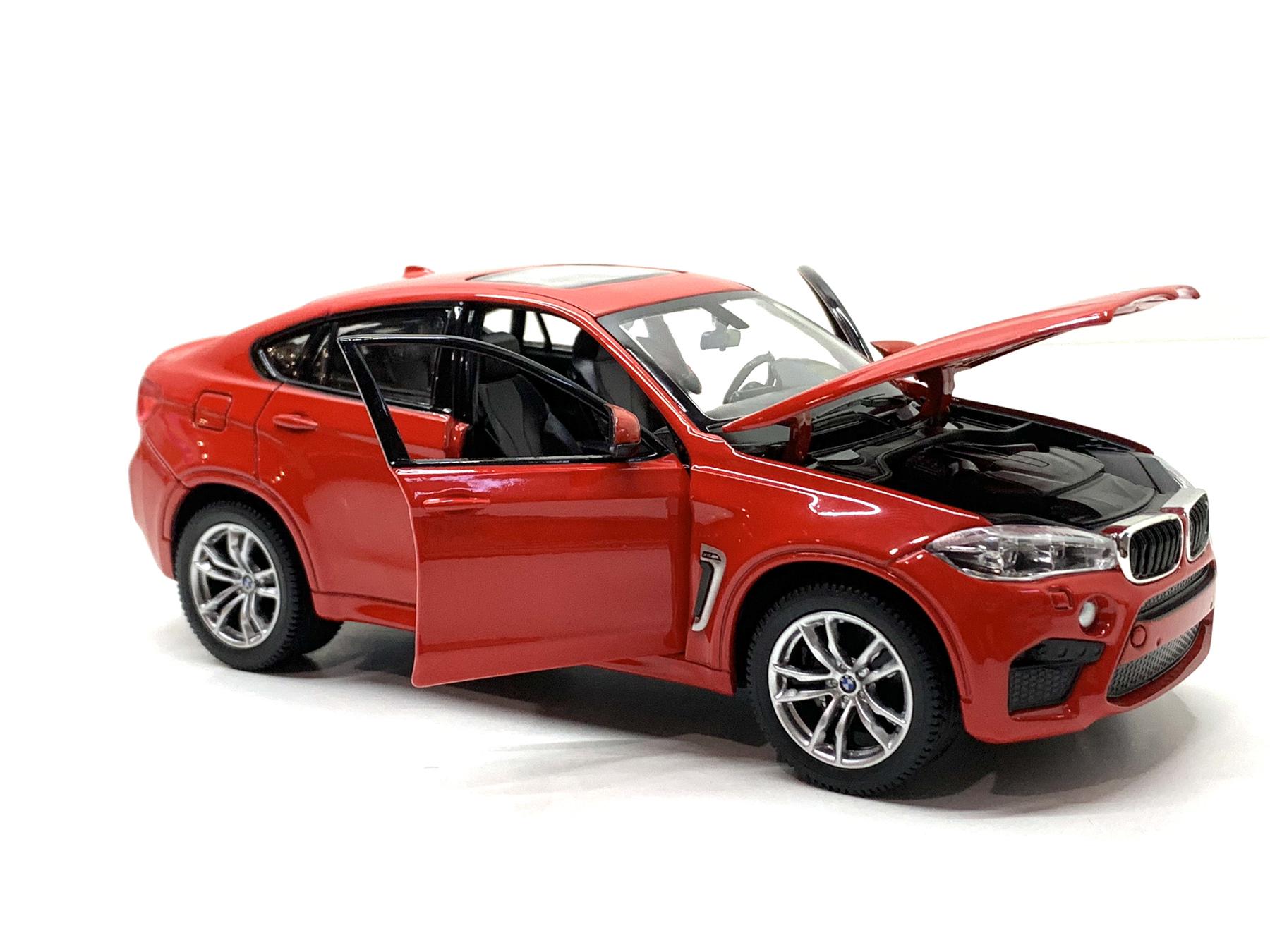 Машина Rastar BMW X6M 1:24 металлопластик Красный (56600) - фото 7