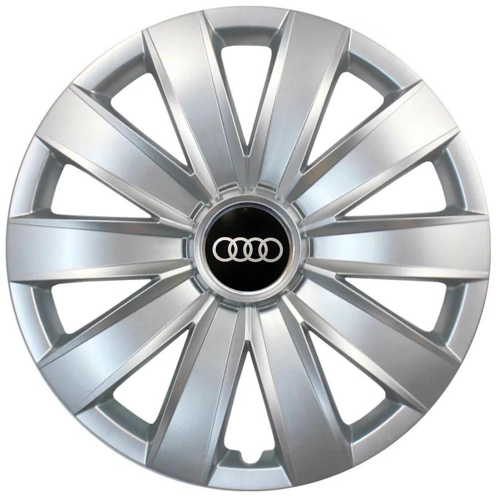 Колпаки SJS 226 с логотипом Audi 4 шт. R14 Серебряный (2654555220)