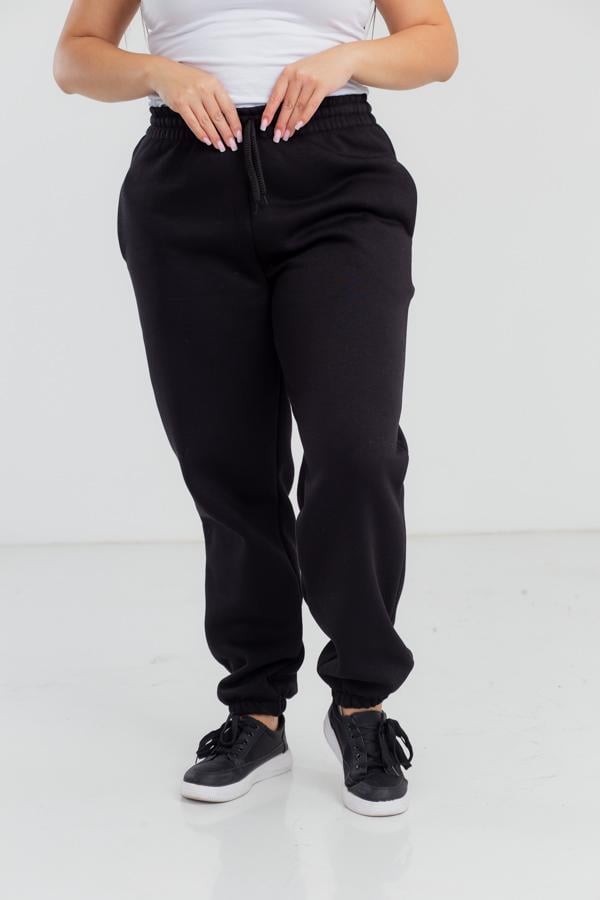 Спортивные штаны женские AKSAN тринитка 2XL Черный (23.2109_black_50(2XL))