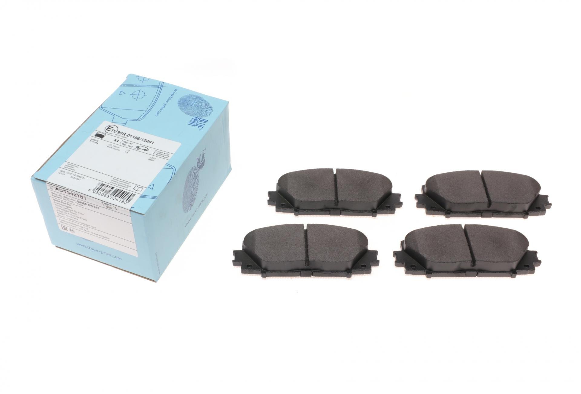 Колодки гальмівні передні BLUE PRINT ADT342181 Toyota Corolla 06/Yaris 05-