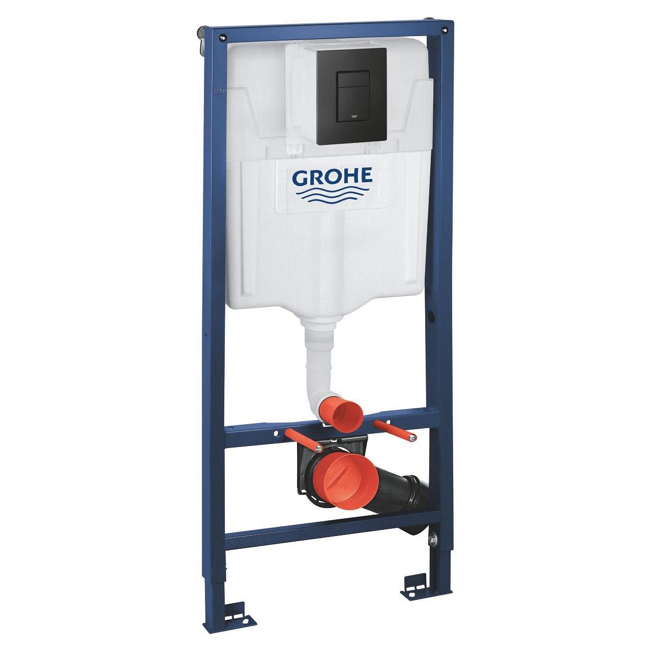Інсталяційна система для унітазу Grohe Rapid SL 39939000 з кнопкою Чорний (233026)