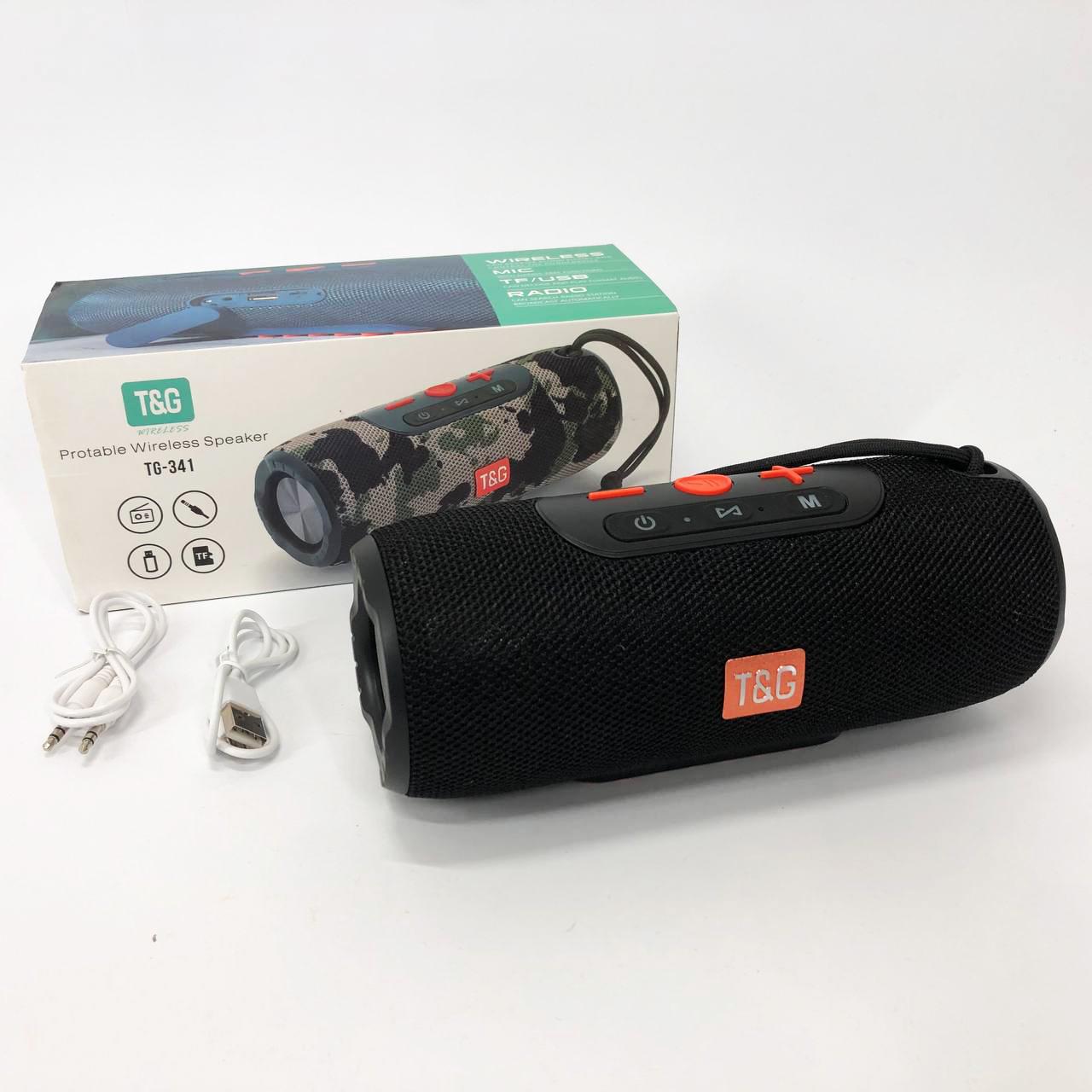 Портативна колонка Bluetooth TG341 зі шнурком Чорний - фото 17 Портативна колонка Bluetooth TG341 зі шнурком Чорний - фото 17