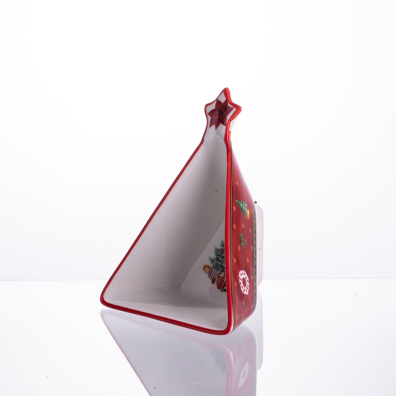 Пиала для десертов и закусок Christmas фарфоровая 15х12х4 см (HP-SDHK-15) - фото 2 Пиала для десертов и закусок Christmas фарфоровая 15х12х4 см (HP-SDHK-15) - фото 2