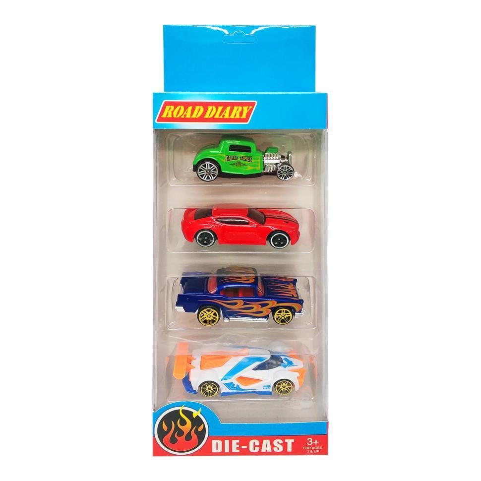 Ігровий набір A-Toys машинки металеві Різнокольоровий (ID-173-N-3)