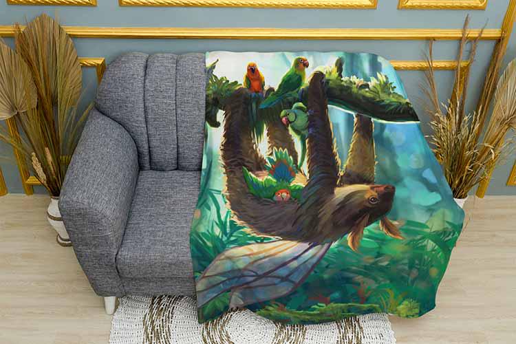 Плед Magical koala with parrots плюш однослойный 135х150 см (113486) Плед Magical koala with parrots плюш однослойный 135х150 см (113486)