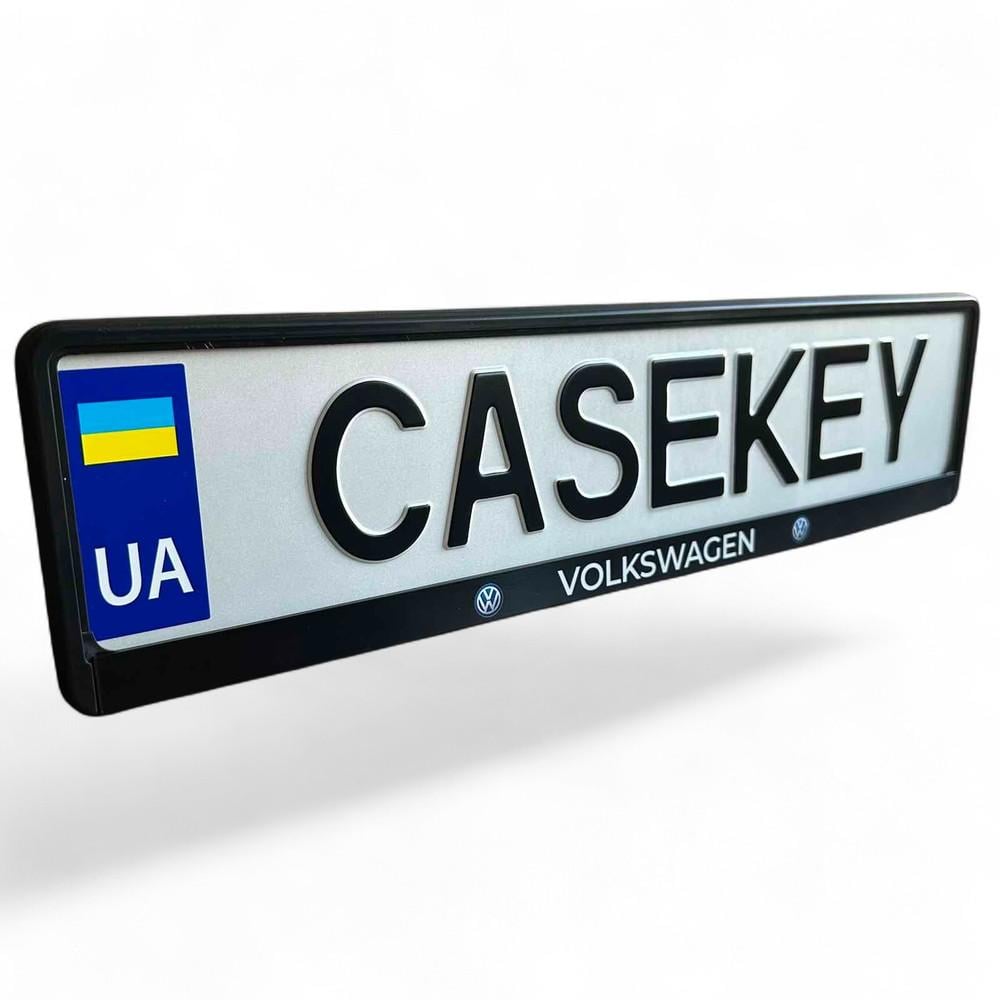 Авторамка с лакированной печатью Volkswagen (vwramka2) Авторамка с лакированной печатью Volkswagen (vwramka2)