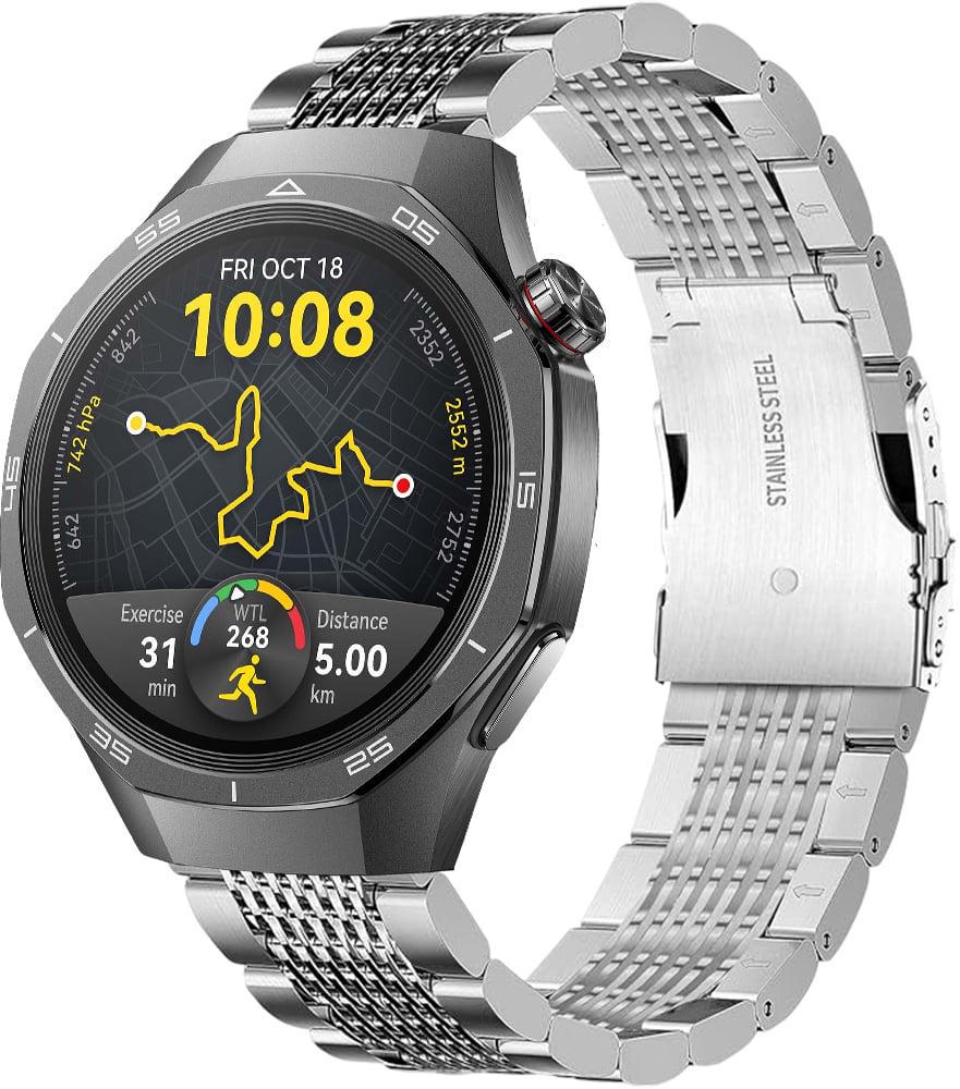 Ремешок металлический Gripix для Huawei Watch GT5/GT5 Pro 46 мм Silver (42075-59)