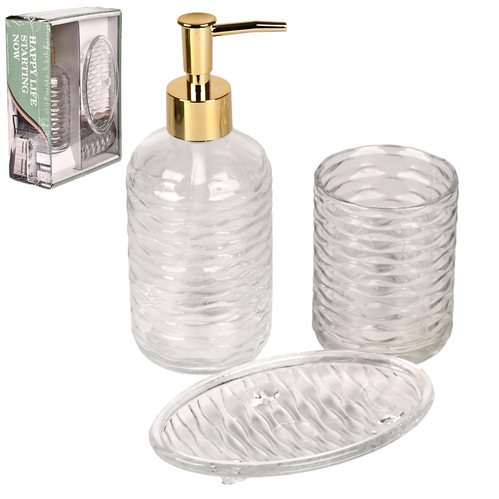 Набор для ванной Transparent R99039 3 пр. 24х18,5х8 см