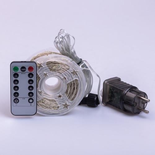 Гірлянда нитка GarlandoPro 2000L200MWW Роса 2000 LED 200 м з пультом від мережі Білий (118-107-2000L200MWW) - фото 7 Гірлянда нитка GarlandoPro 2000L200MWW Роса 2000 LED 200 м з пультом від мережі Білий (118-107-2000L200MWW) - фото 7