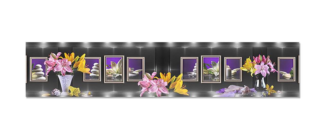 Наклейка виниловая на кухню Zatarga Лилии/Свет 600х3000 мм (1294193307)