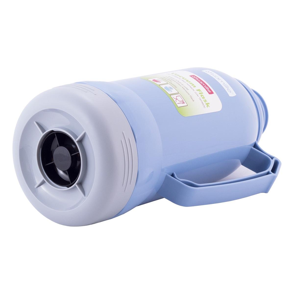 Термос Kamille Vizo 1000 мл зі скляною колбою Блакитний (30411405) - фото 4