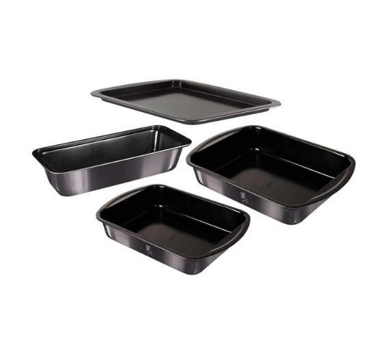 Набор форм для запекания Berlinger Haus Metallic Line Carbon Pro Edition 4 шт. Темно-серый металлик (8600e563)