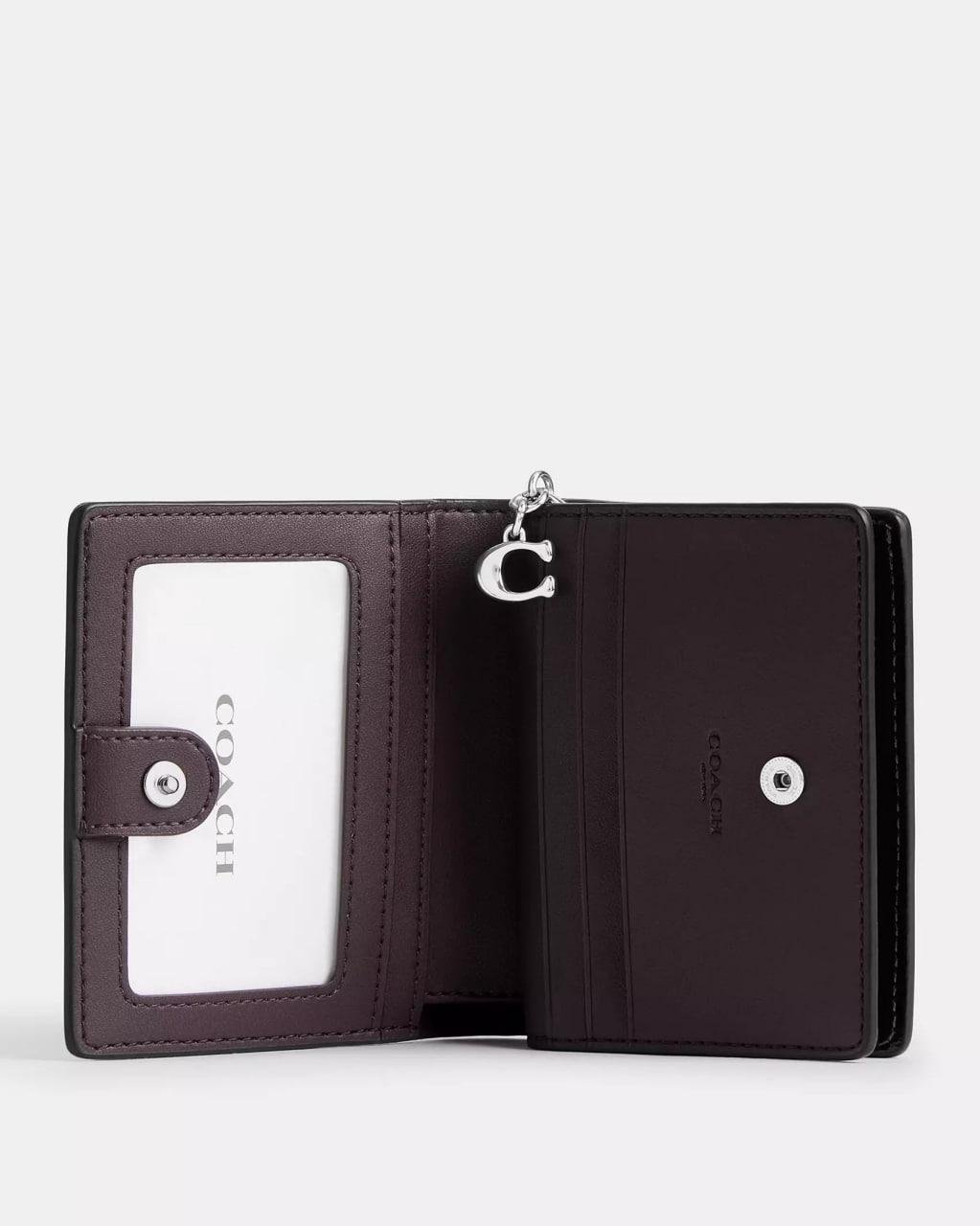 Кошелек кожаный Coach Snap Wallet (ESu122) - фото 2 Кошелек кожаный Coach Snap Wallet (ESu122) - фото 2