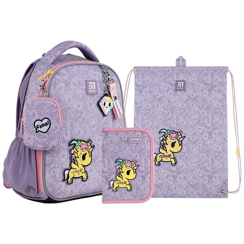 Школьный рюкзак KITE SET TK22-555S Tokidoki с пеналом и сумкой для обуви (994209)