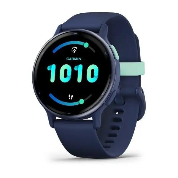 Смарт-годинник Garmin Vivoactive 5 Metallic Navy Aluminum Bezel with Navy Case and Silicone Band (010-02862-12/52)