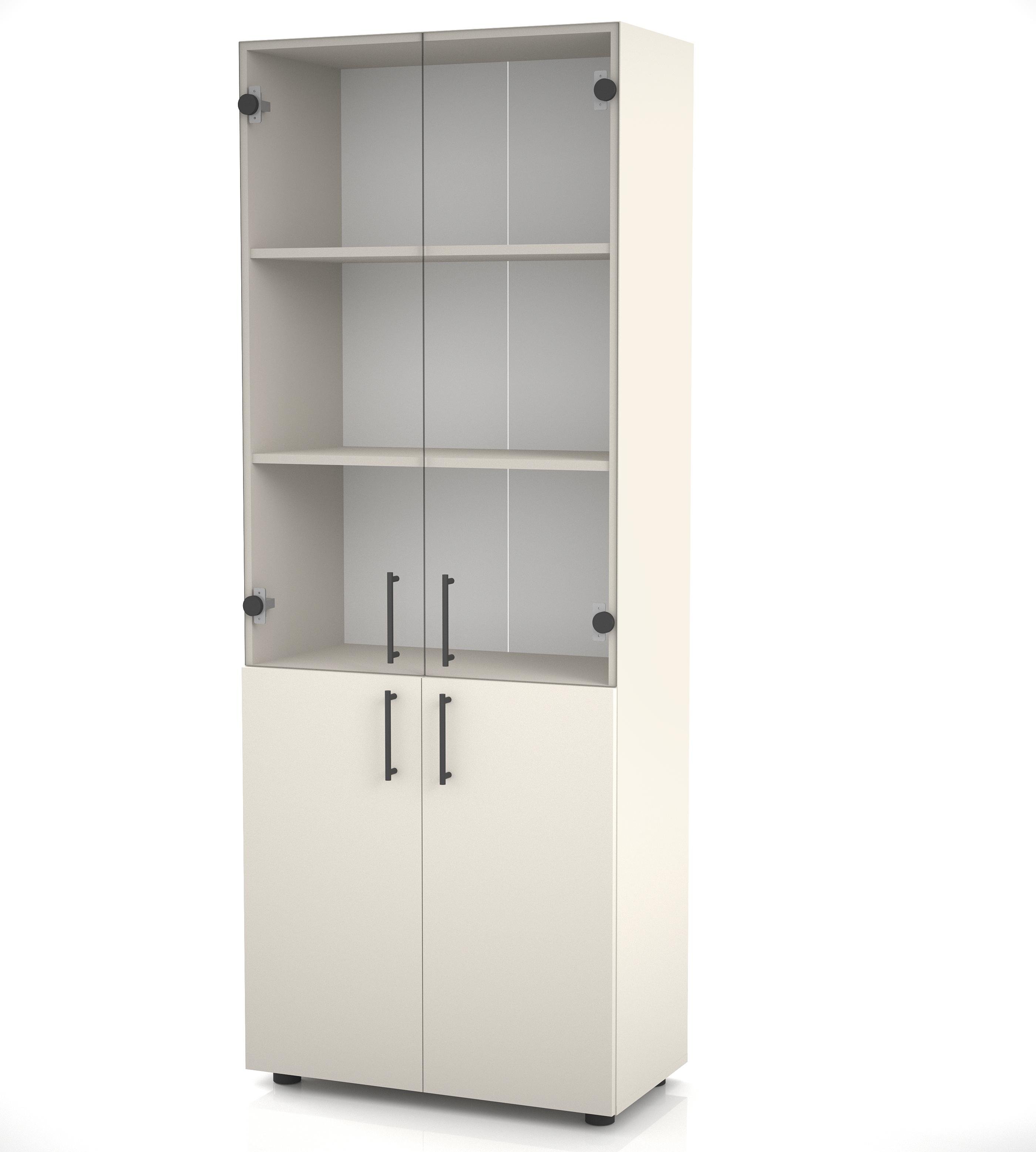 Шафа для документів зі скляними дверима ОП-613+311 Orange-Line Кашемір (402427)