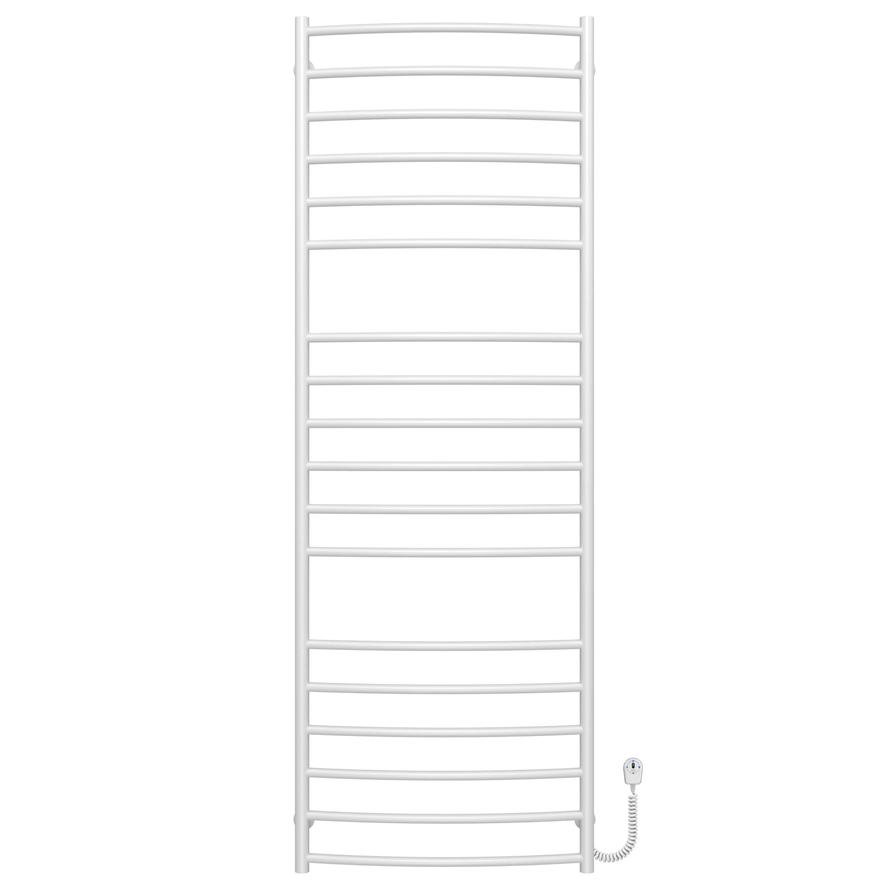 Полотенцесушитель электрический Deffi Классик Элит П18 EF16 правое подключение нержавеющая сталь 600х1800 мм Белый (C.KE.180.60.18.EWR5)