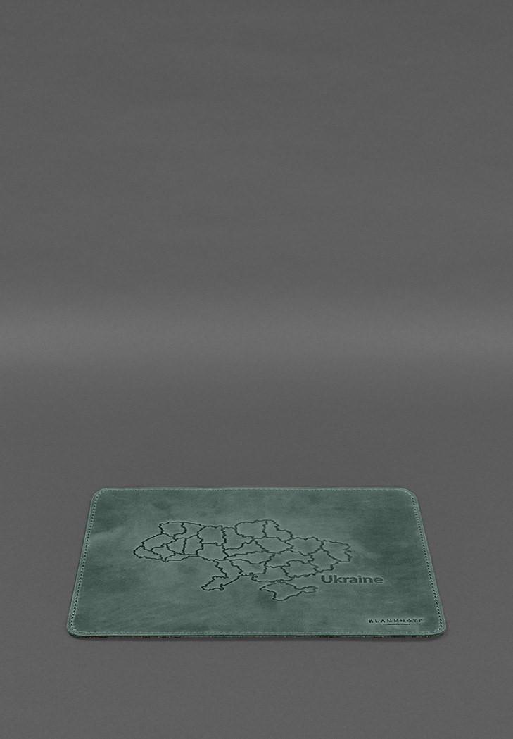 Набор настольный из натуральной кожи 5.0 с картой Украины Crazy Horse Зеленый (A-028352) - фото 10 Набор настольный из натуральной кожи 5.0 с картой Украины Crazy Horse Зеленый (A-028352) - фото 10