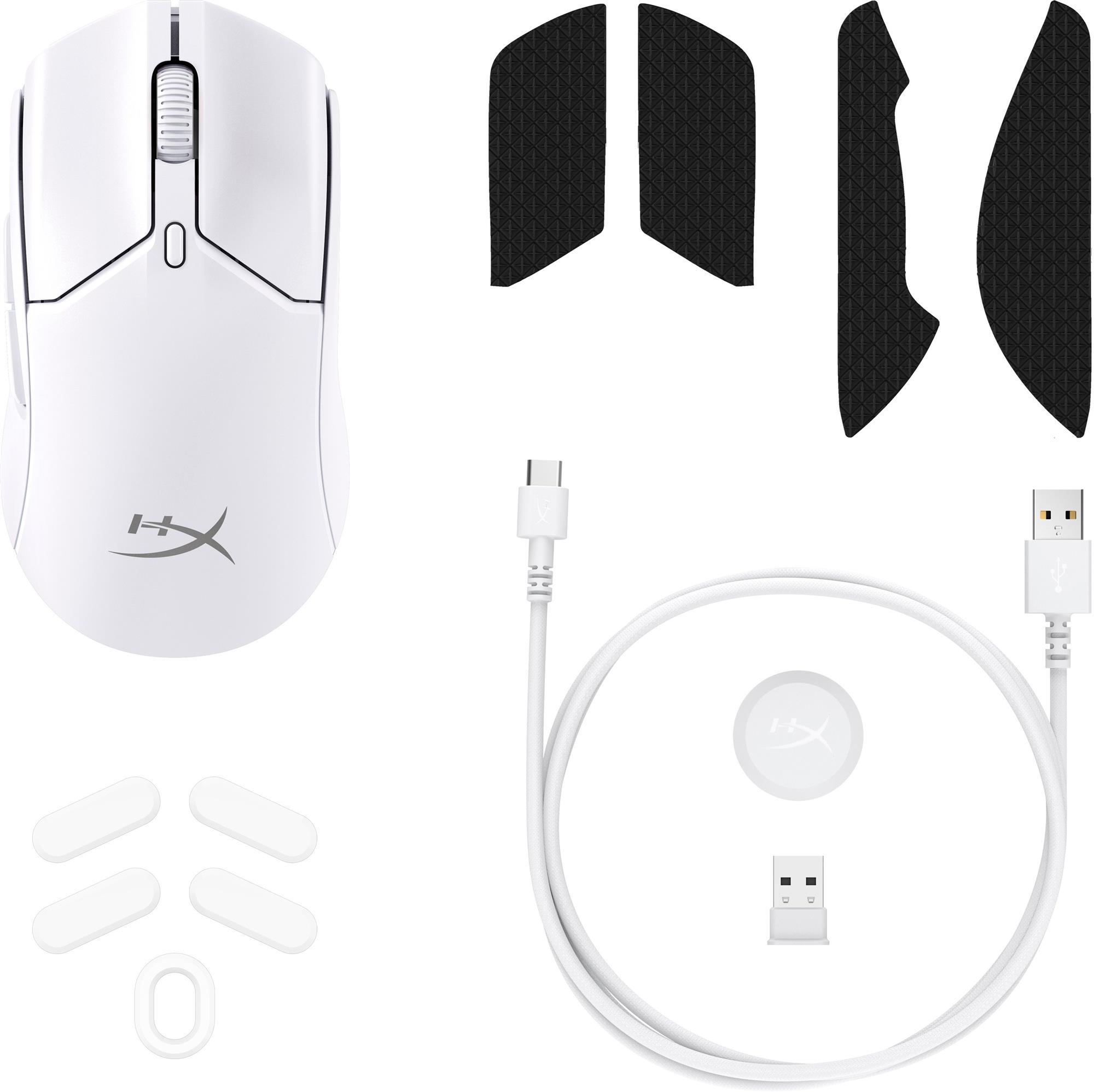 Мишка комп'ютерна ігрова HyperX Pulsefire Haste 2 Mini бездротова з RGB-підсвічуванням вбудованою пам'яттю 26000 dpi Білий (629410) - фото 9