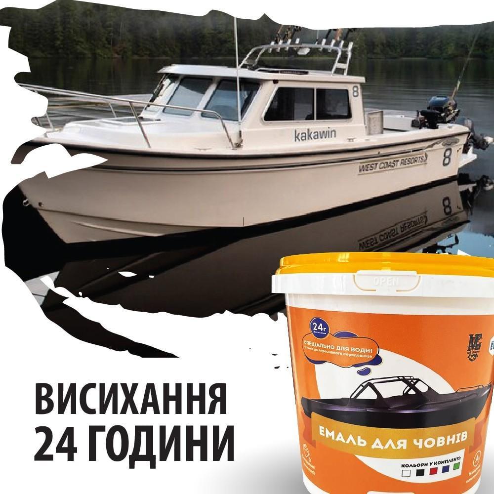Эпоксидная краска для лодок  10 кг двухкомпонентная RAL9011 Черный - фото 5