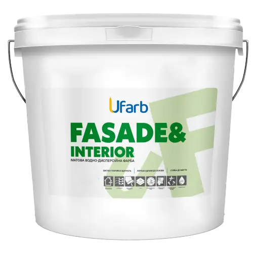 Фарба універсальна акрилова UFarb FASADE&Interior 14 кг (2679408759)