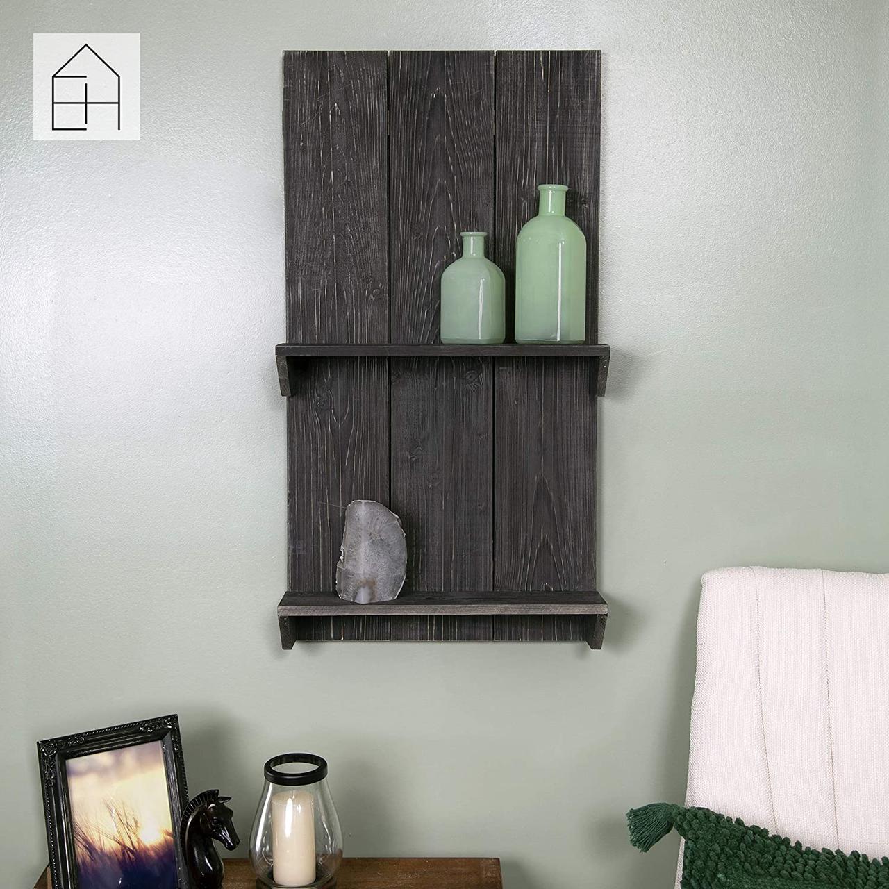 Полка настенная из дерева Харбор Венге (НСП-009712)