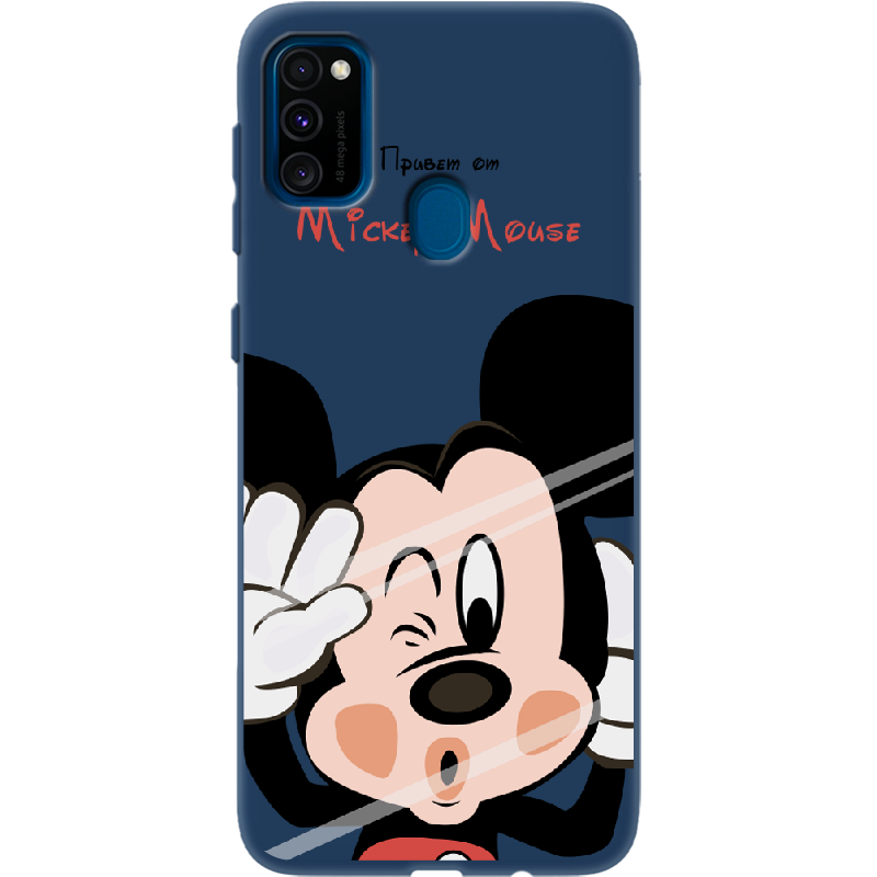 Чехол с рисунком Boxface Samsung M307 Galaxy M30s Mister M Синий силикон (38209-cc58-41816)