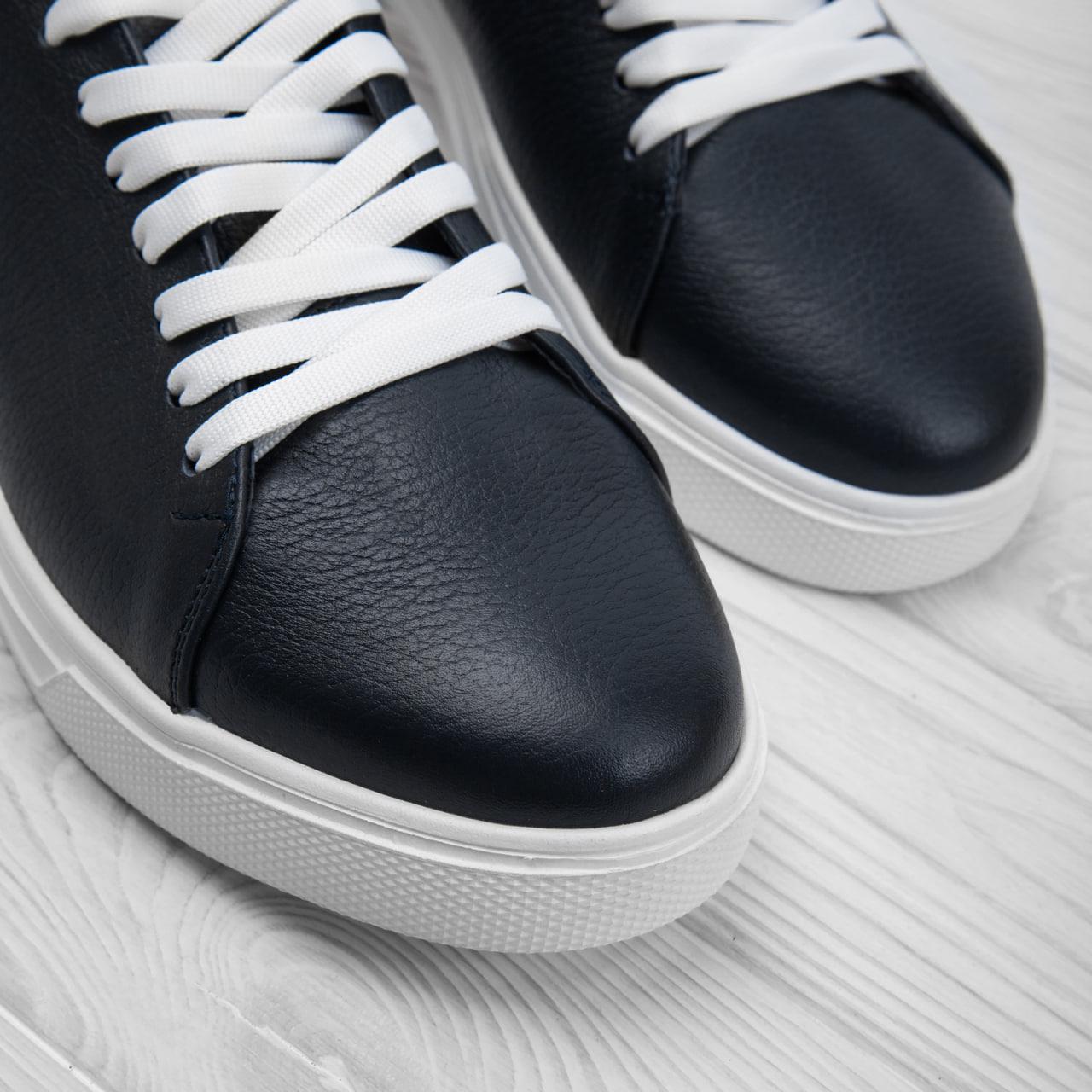 Кроссовки мужские Kindzer LUX 2206 кожаные р. 43 Синий/Белый (220643) - фото 6