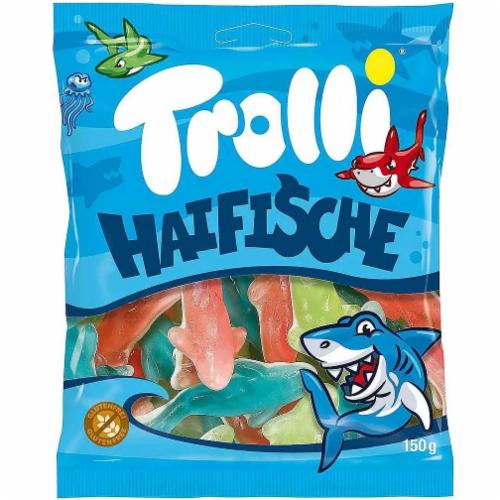 Конфеты желейные Trolli Haifische 150 г (30826750)