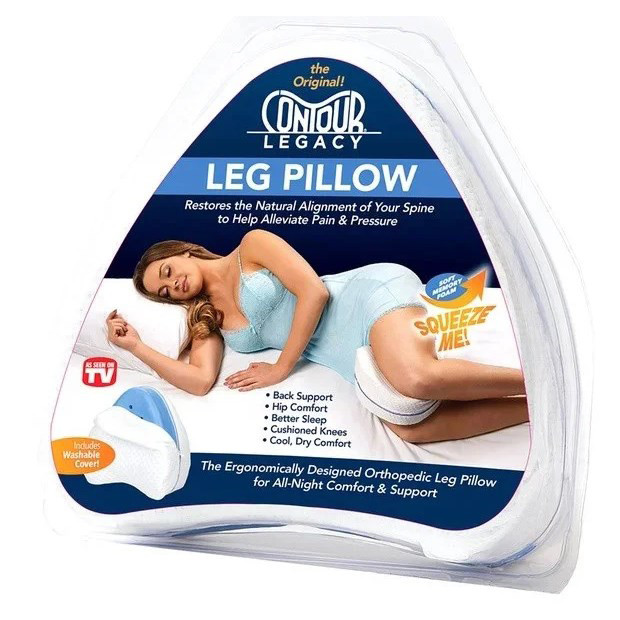 Подушка ортопедическая для ног Contour Leg Pillow с чехлом (015232) - фото 4