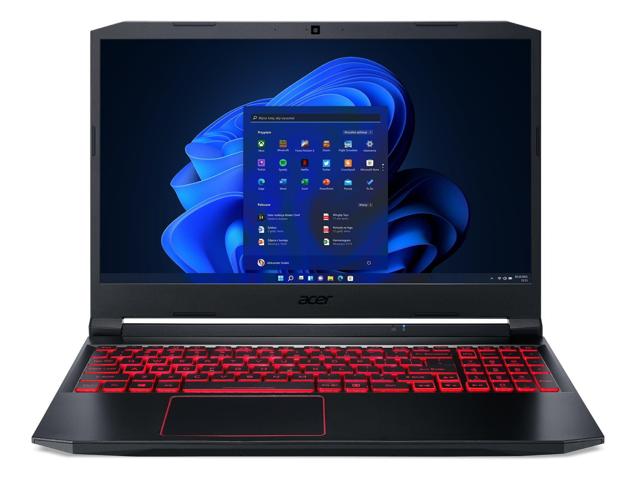 Ноутбук Acer Nitro 5 AN515-55-52SR 15,6" IPS 144Hz i5-10300H 8 Gb RAM 512 Gb SSD GeForce RTX3050 Windows 11 Home (NHQB0EP006)