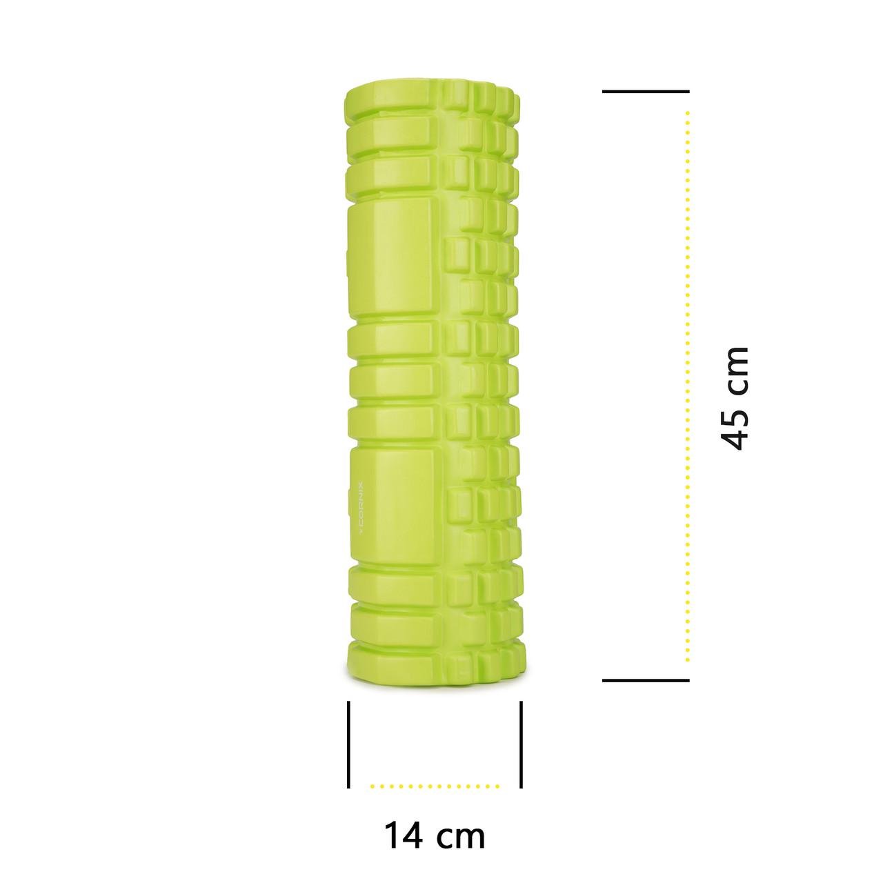 Масажний ролик Cornix EVA 45x14 см XR-0040 Green (2514759678) - фото 3