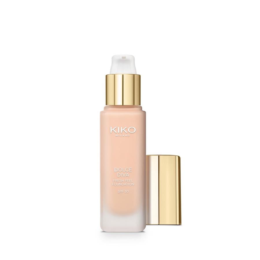 Флюидный тональный крем Dolce Diva Fresh Feel SPF 30 Kiko Milano 01 Бежевый