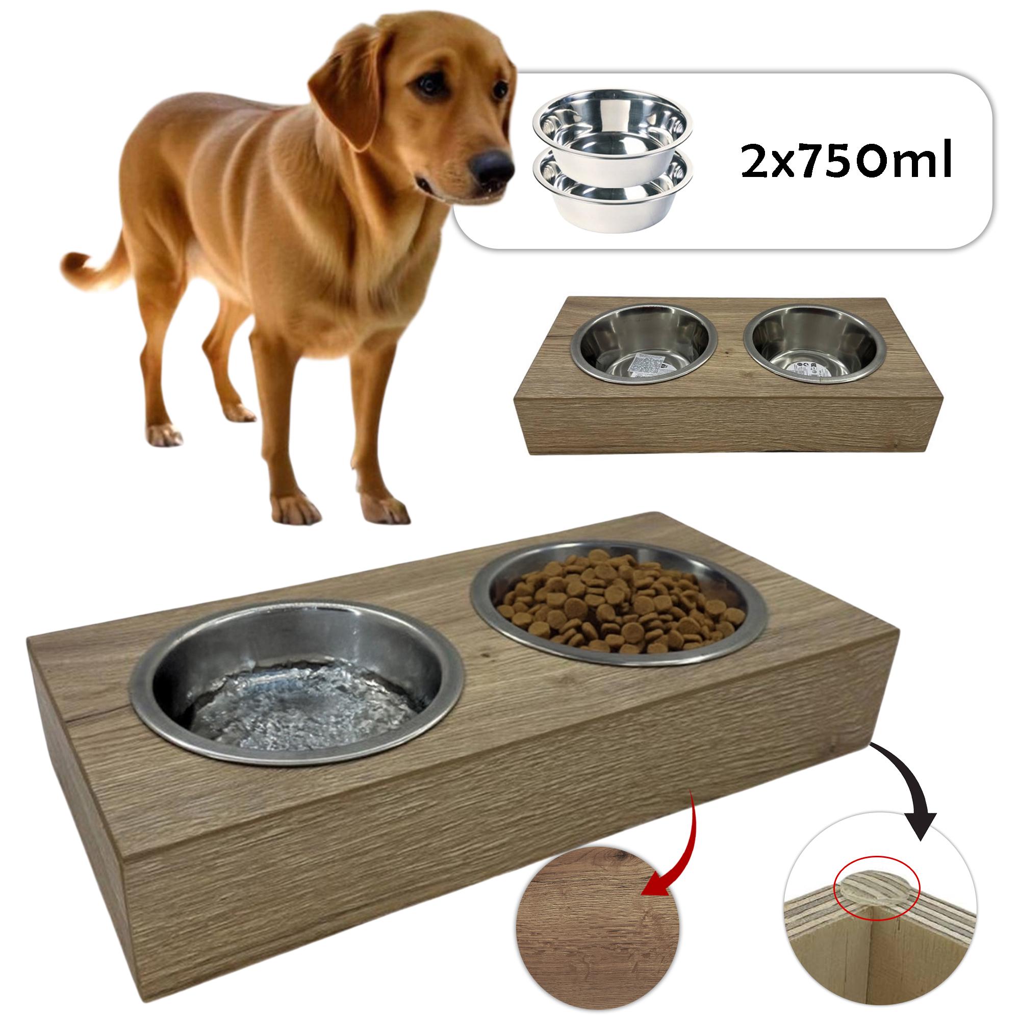 Миска для собак двойная на подставке из фанеры с покрытием Eger - фото 2 Миска для собак двойная на подставке из фанеры с покрытием Eger - фото 2