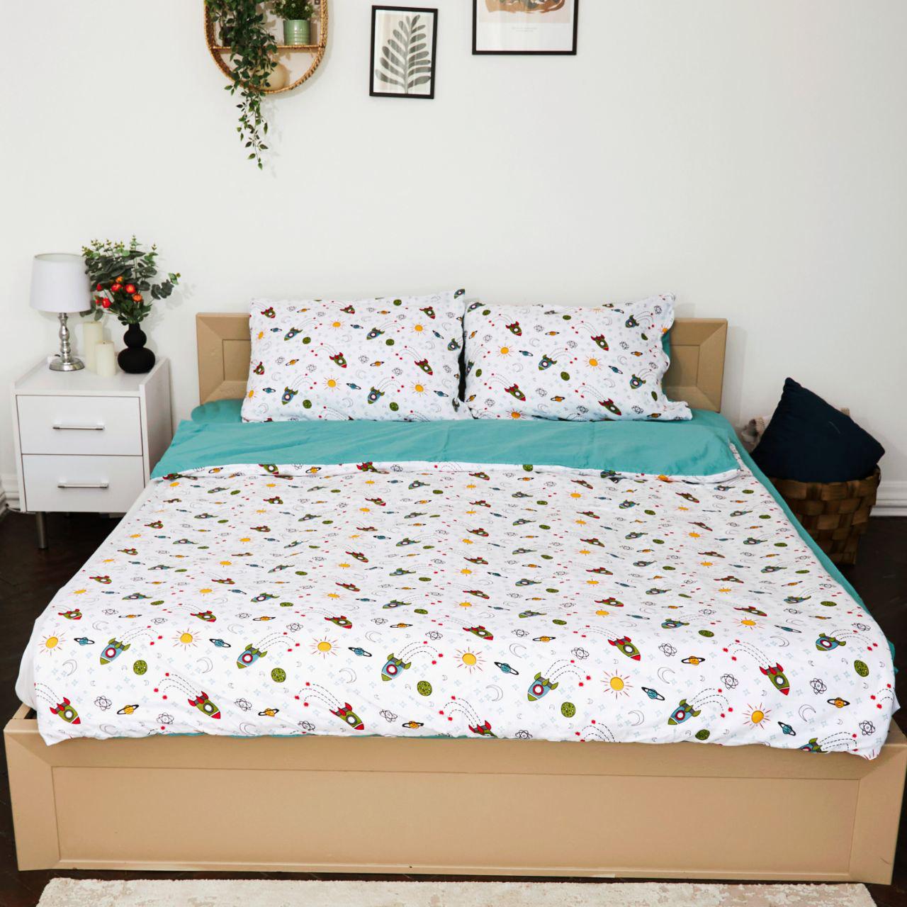 Підковдра муслін-поплін Ракети 155х215 см (17767078) - фото 2 Підковдра муслін-поплін Ракети 155х215 см (17767078) - фото 2