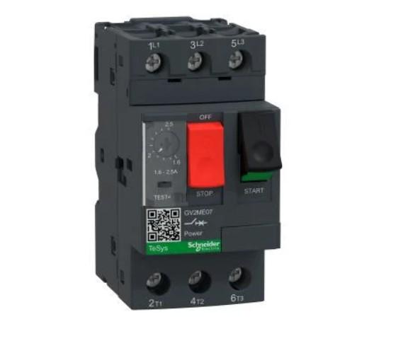 Автоматический выключатель защиты двигателя Schneider Electric 1,6-2,5 (GV2ME07)