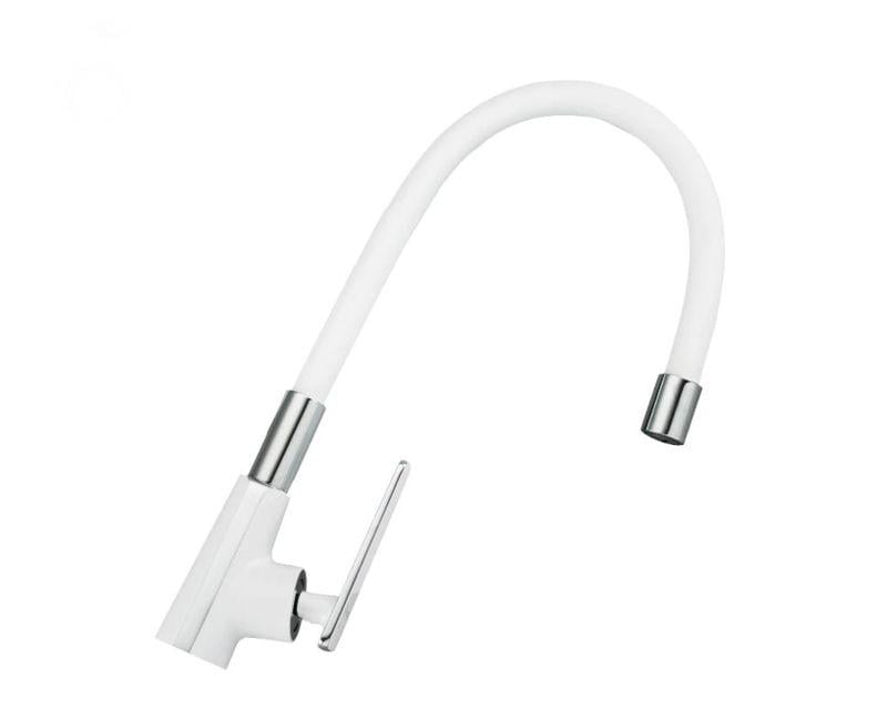 Змішувач для кухні Frap F4458 1037342 з гнучким виливом Білий (102142) Змішувач для кухні Frap F4458 1037342 з гнучким виливом Білий (102142)